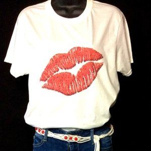NEW Vintage Inspired Red Lips T-Shirt